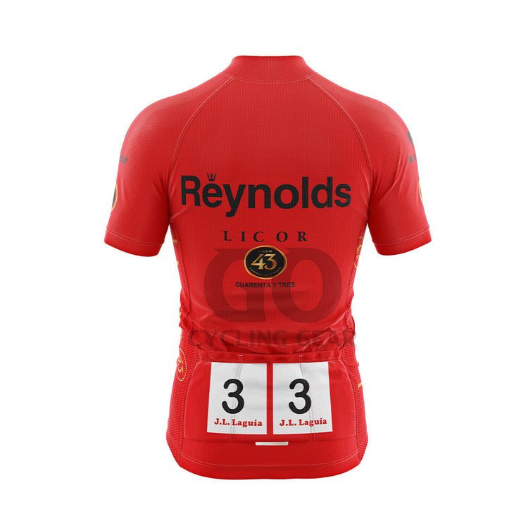 Reynolds la vuelta Red Cycling Jersey-J.L.Lajuia