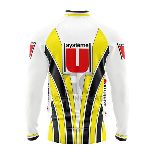 Système U Tour de France 1986  Long Sleeve Cycling Jersey