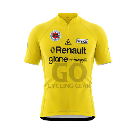 Tour de France 1978 Yellow Retro Cycling Jersey