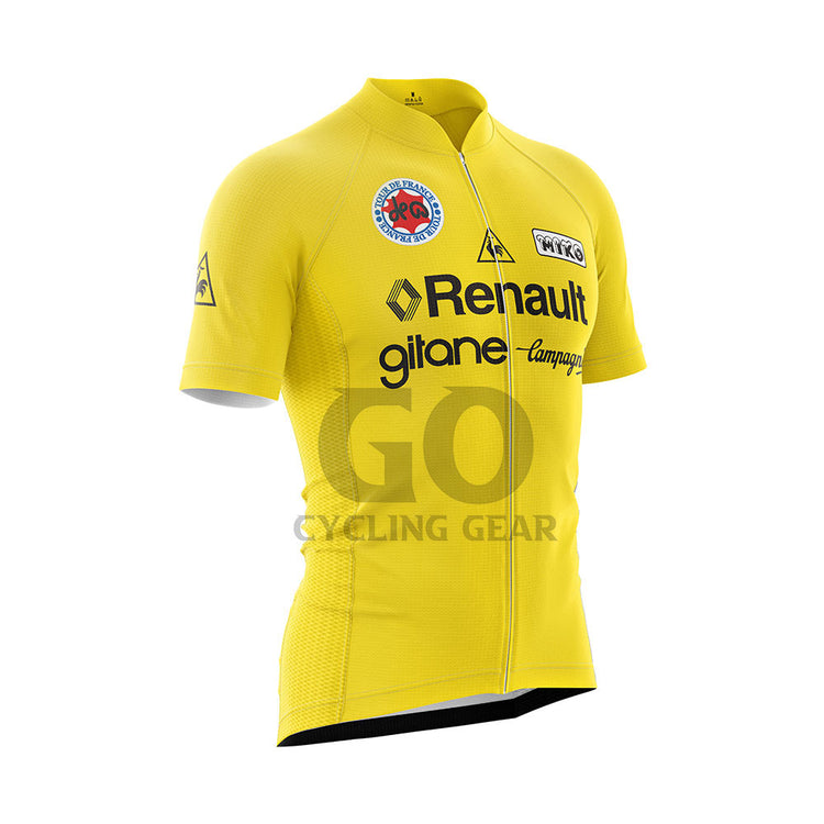 Tour de France 1978 Yellow Retro Cycling Jersey