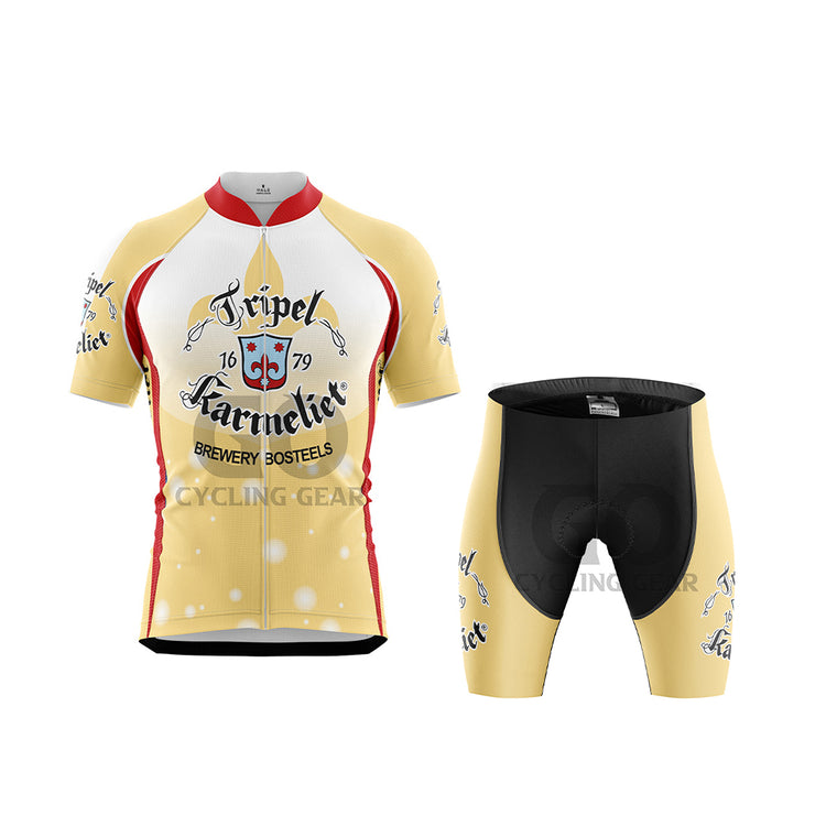 Tripel Karmeliet Beer Men's Cycling Kits-Yellow