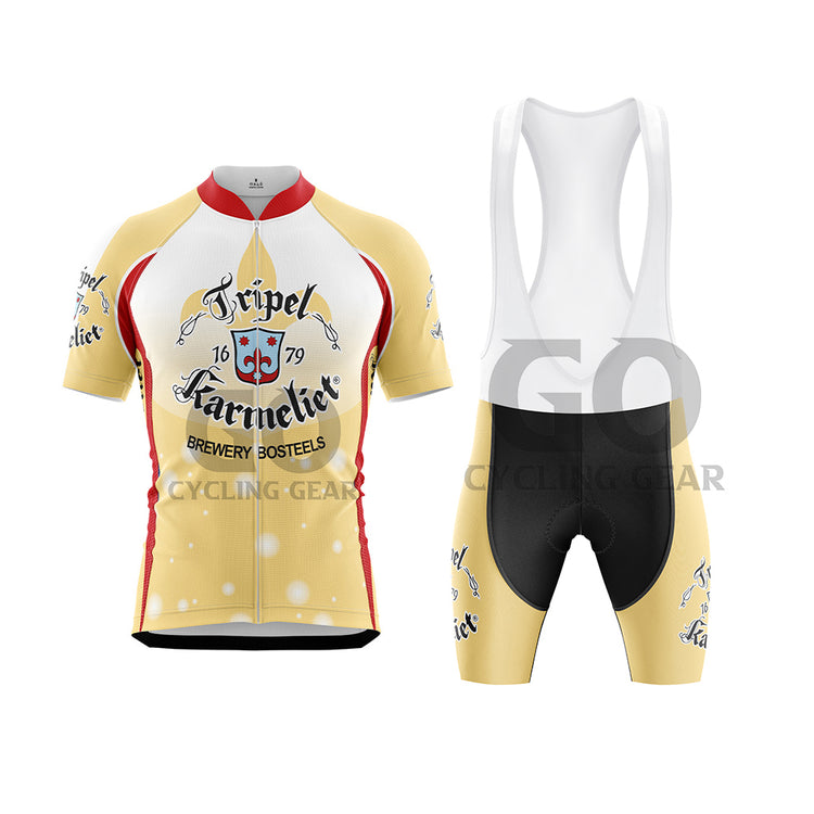 Tripel Karmeliet Beer Men's Cycling Kits-Yellow