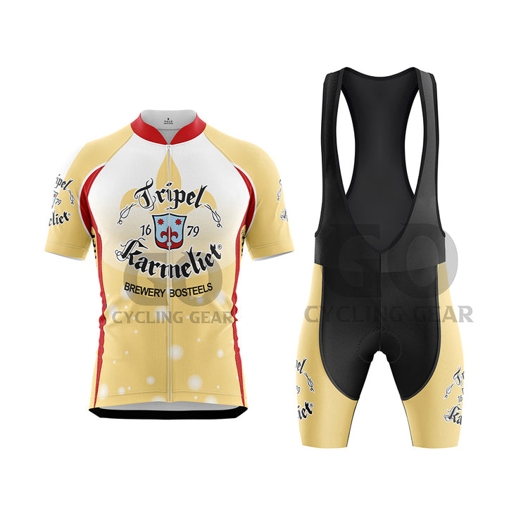 Tripel Karmeliet Beer Men's Cycling Kits-Yellow