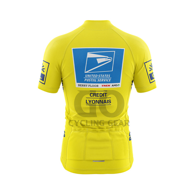 USPS Tour De France Yellow Cycling Jersey