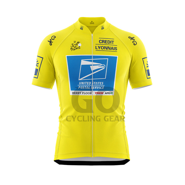 USPS Tour De France Yellow Cycling Jersey