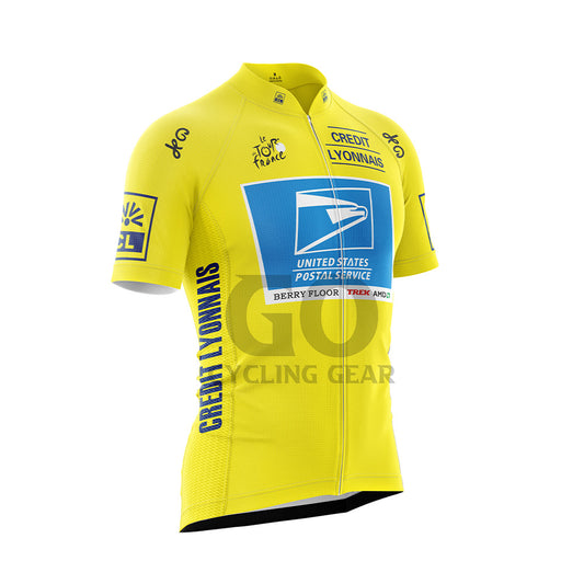 USPS Tour De France Yellow Cycling Jersey