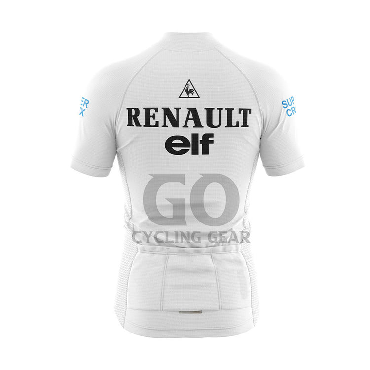 White Renault Elf Super Croix Cycling Jersey Tour De France