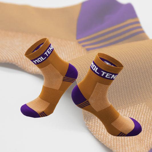 Brown Molteni Cycling Socks Mid Length