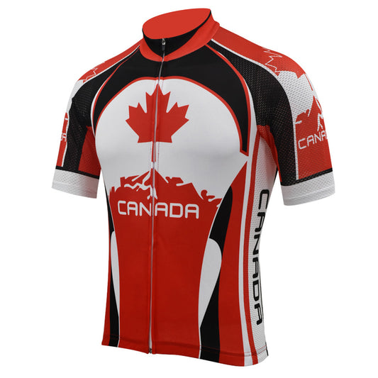 Maillot de cyclisme Canada Maple Leaf pour hommes