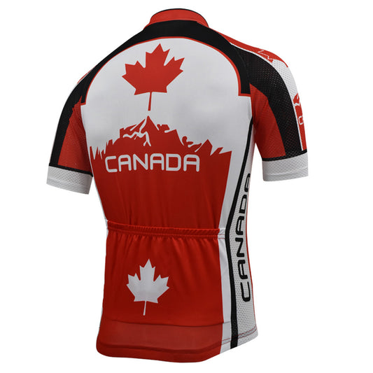 Maillot de cyclisme Canada Maple Leaf pour hommes