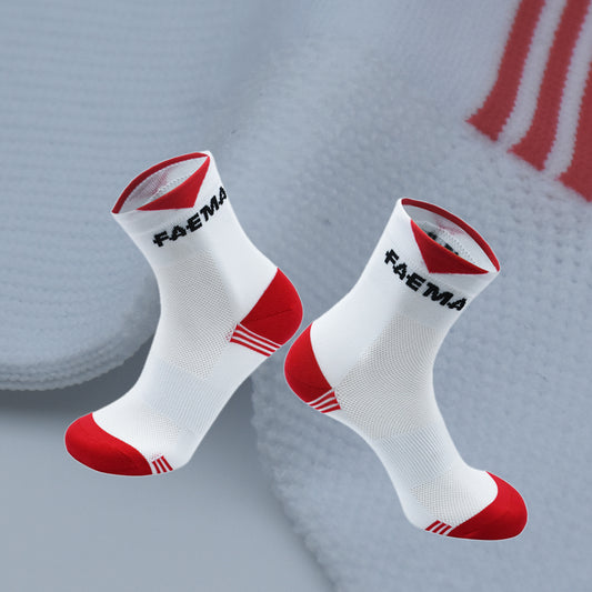 FAEMA Team Bicycle Cycling Socks Mid Length