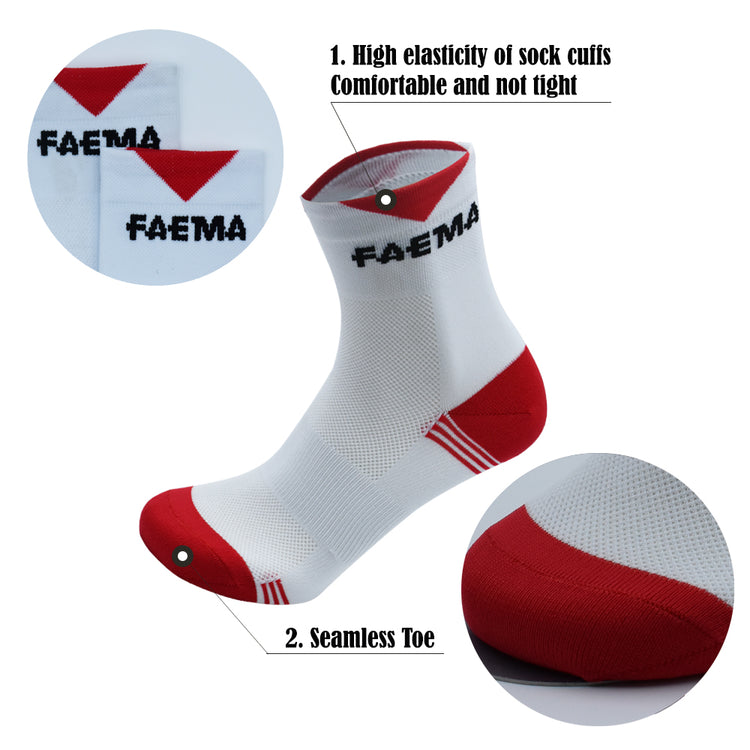 FAEMA Team Fahrradsocken, mittellang