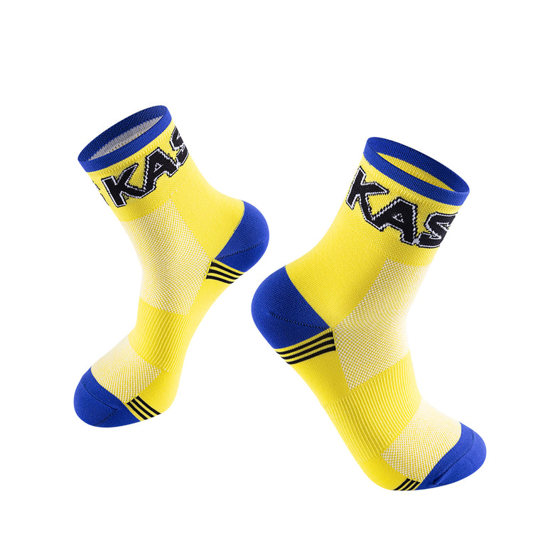 Chaussettes de cyclisme rétro KAS Team, mi-longues