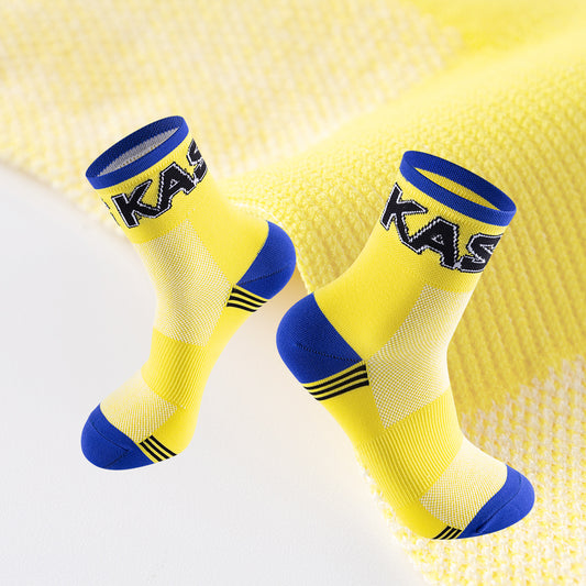 Chaussettes de cyclisme rétro KAS Team, mi-longues