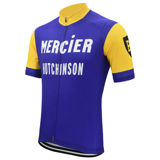 Mercier Retro Hutchinson Radtrikot für Herren, kurzärmelig