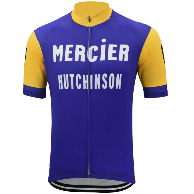 Mercier Retro Hutchinson Radtrikot für Herren, kurzärmelig