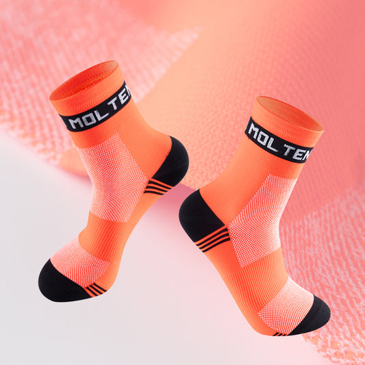 Molteni Cycling Socks Team Mid Length Retro Bicycle Details