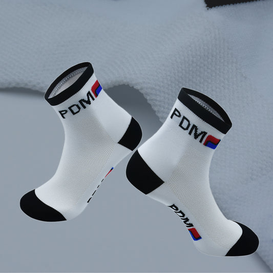 PDM – chaussettes de cyclisme pour équipe, mi-longues, rétro