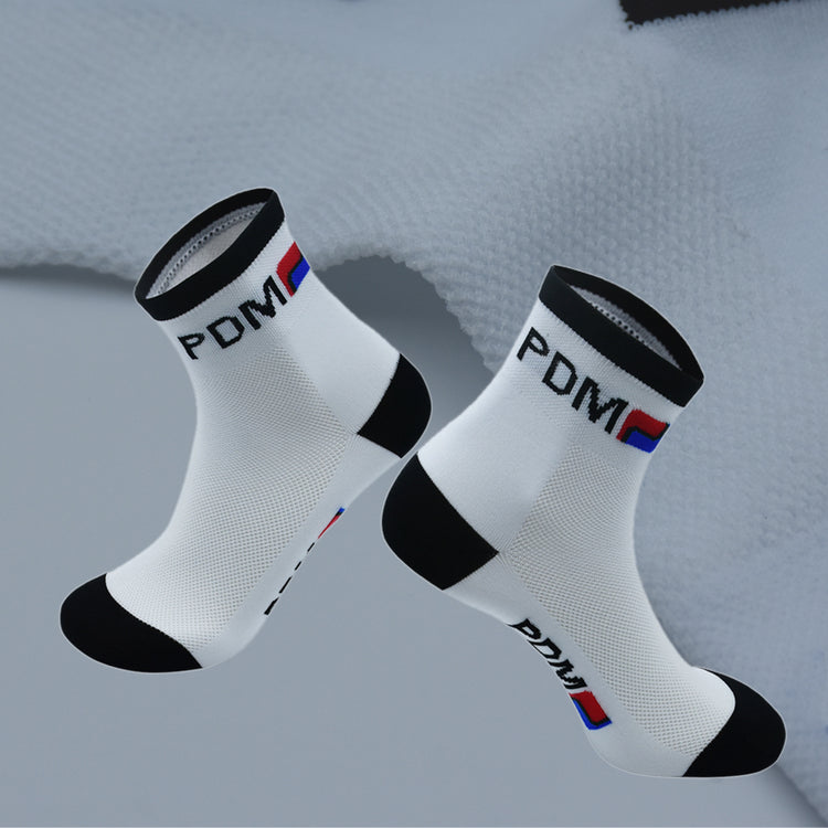 PDM – chaussettes de cyclisme pour équipe, mi-longues, rétro