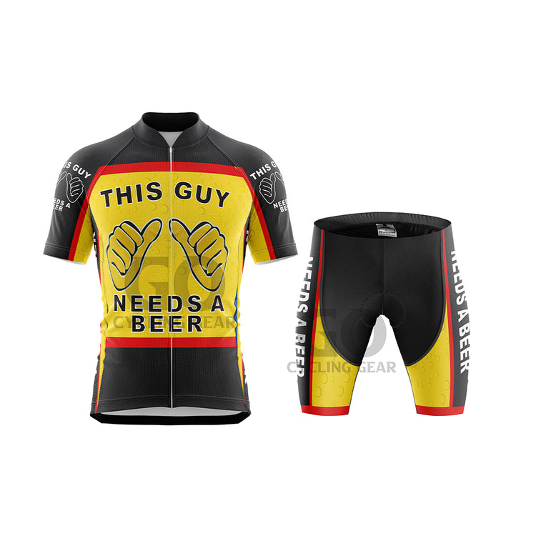 This Guy Need A Beer Men's Cycling Kits