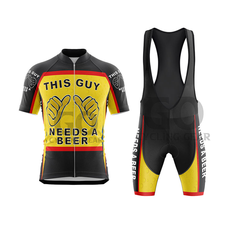 This Guy Need A Beer Men's Cycling Kits