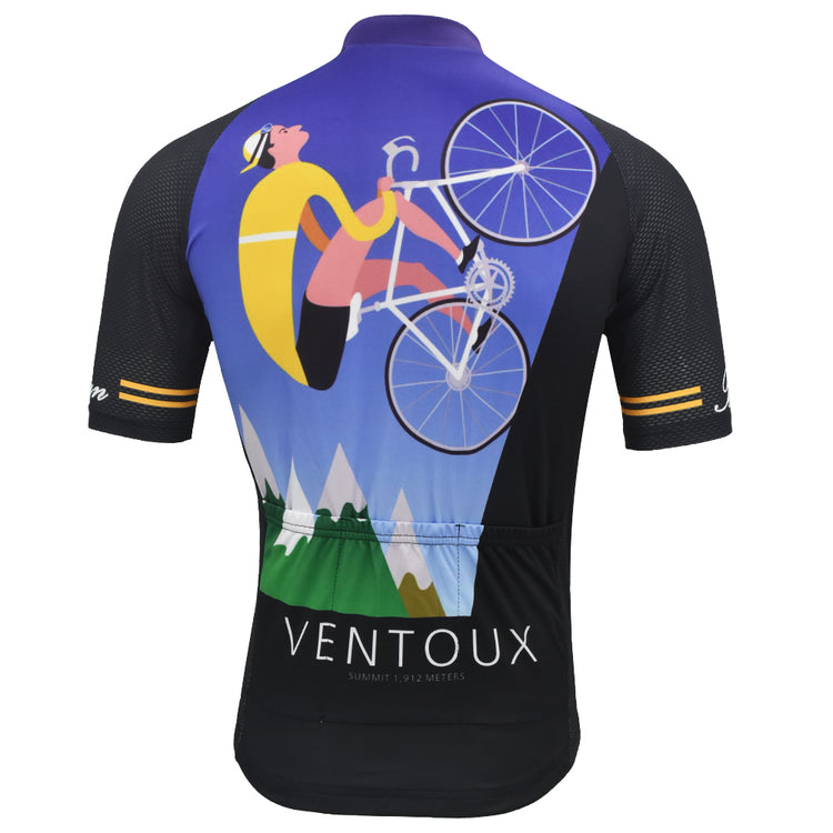 Maillot de cyclisme Ventoux vêtements de vélo à manches courtes pour hommes