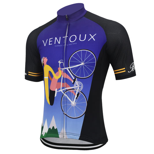 Ventoux Cycling Jersey Men's Short-Sleeved Bike Wear