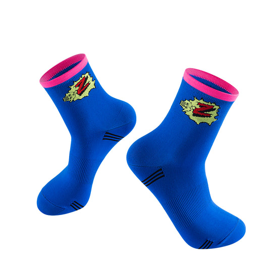 Team Z Retro-Fahrradsocken, mittellang