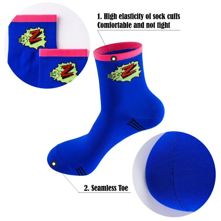 Team Z Retro Bicycle Cycling Socks Mid Length