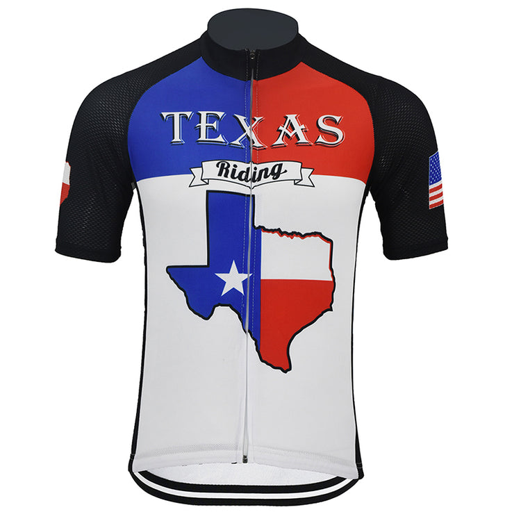 Maillot de cyclisme Texas à manches courtes, vêtements de vélo