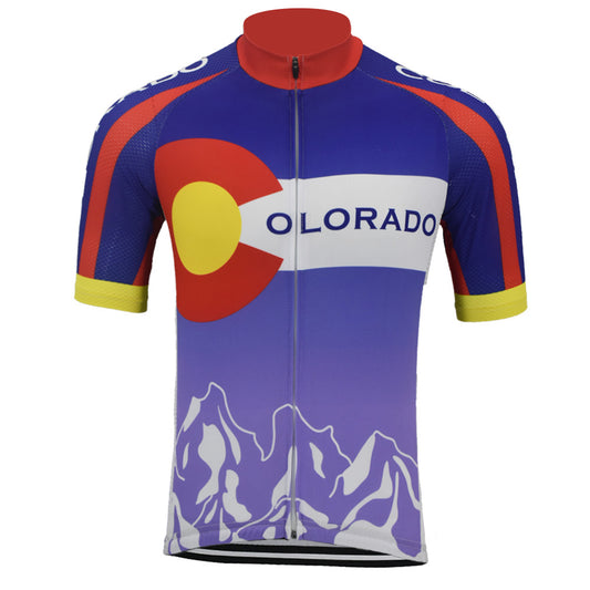 Colorado cycling jersey short sleeve bike wear