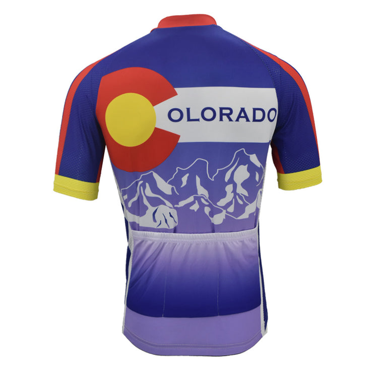 Colorado cycling jersey short sleeve bike wear